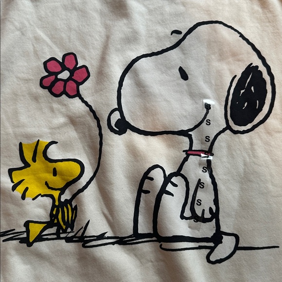 NWT Snoopy Woodstock PEANUTS Juniors Graphic Sweatshirt Kohl’s Oversized sz S - Picture 3 of 4